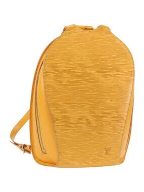 LOUIS VUITTON Epi Mabillon Backpack Yellow M52239
